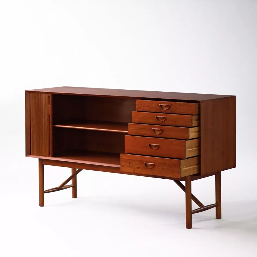 Replica of Teak Cabinet with Tambour
