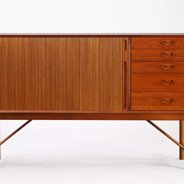 Replica of Teak Cabinet with Tambour