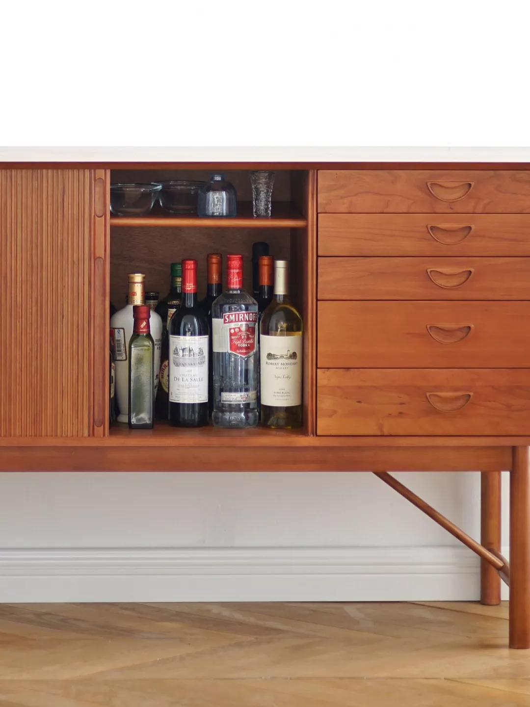 Replica of Teak Cabinet with Tambour