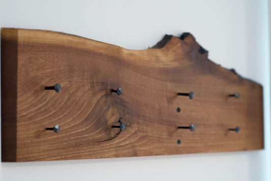 Walnut Clothes & Key Hangers